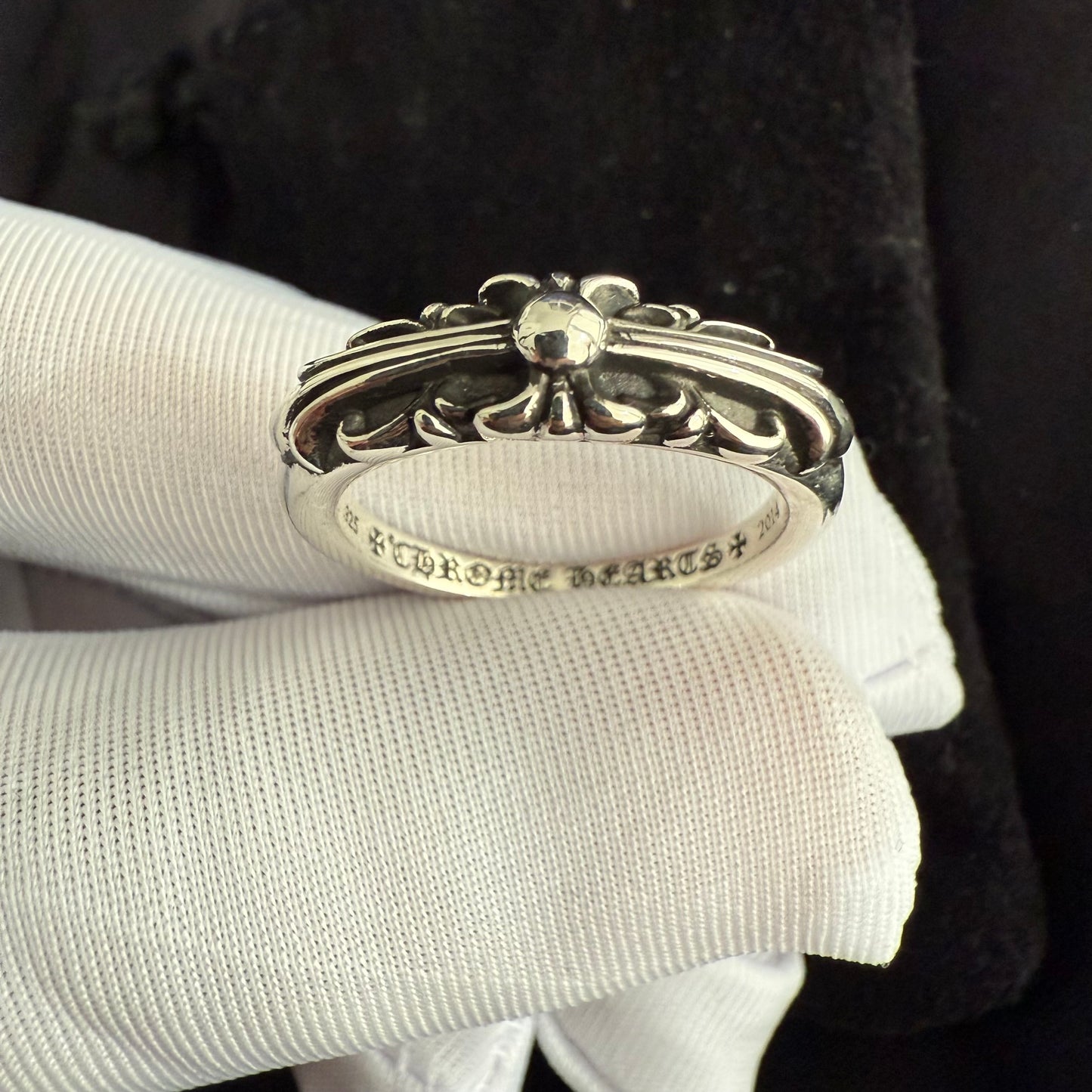 Baby Floral Cross Ring