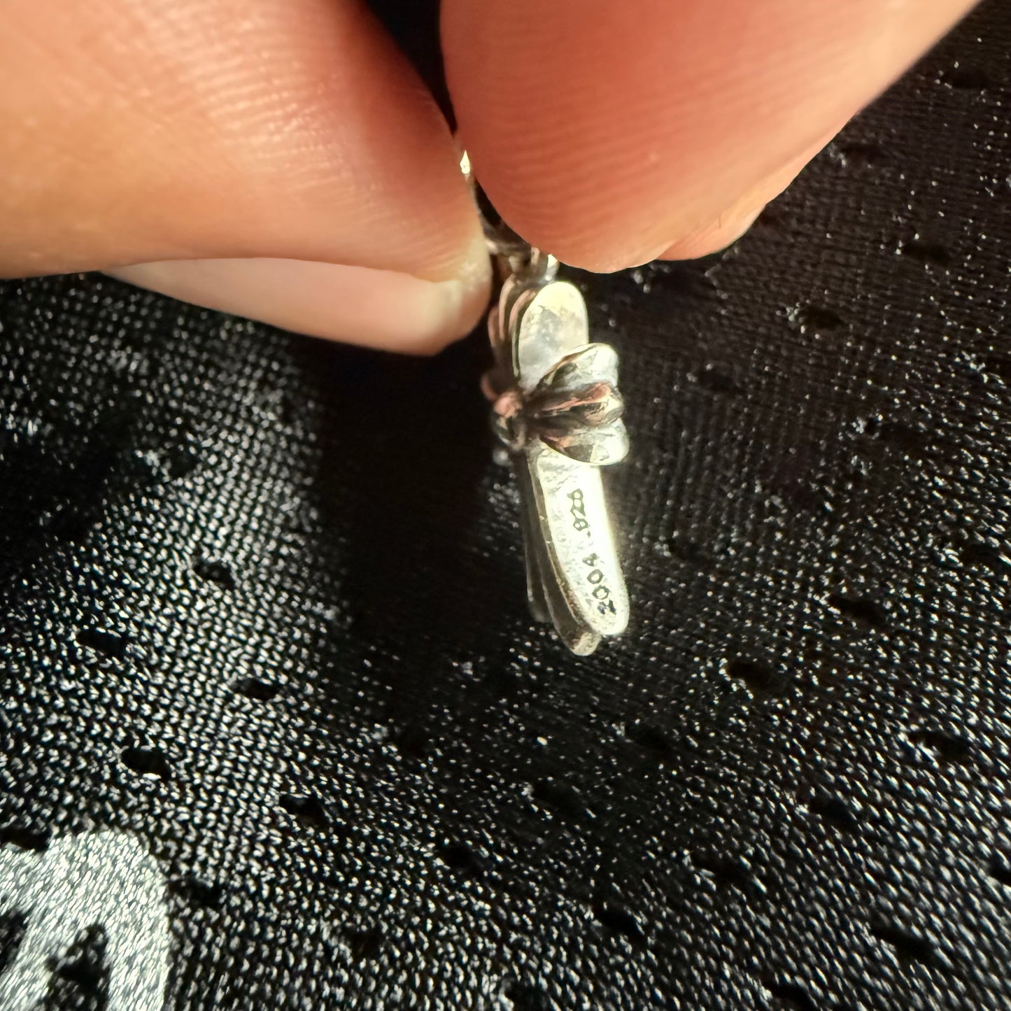 Baby Fat Pendant w/ Pave Diamonds