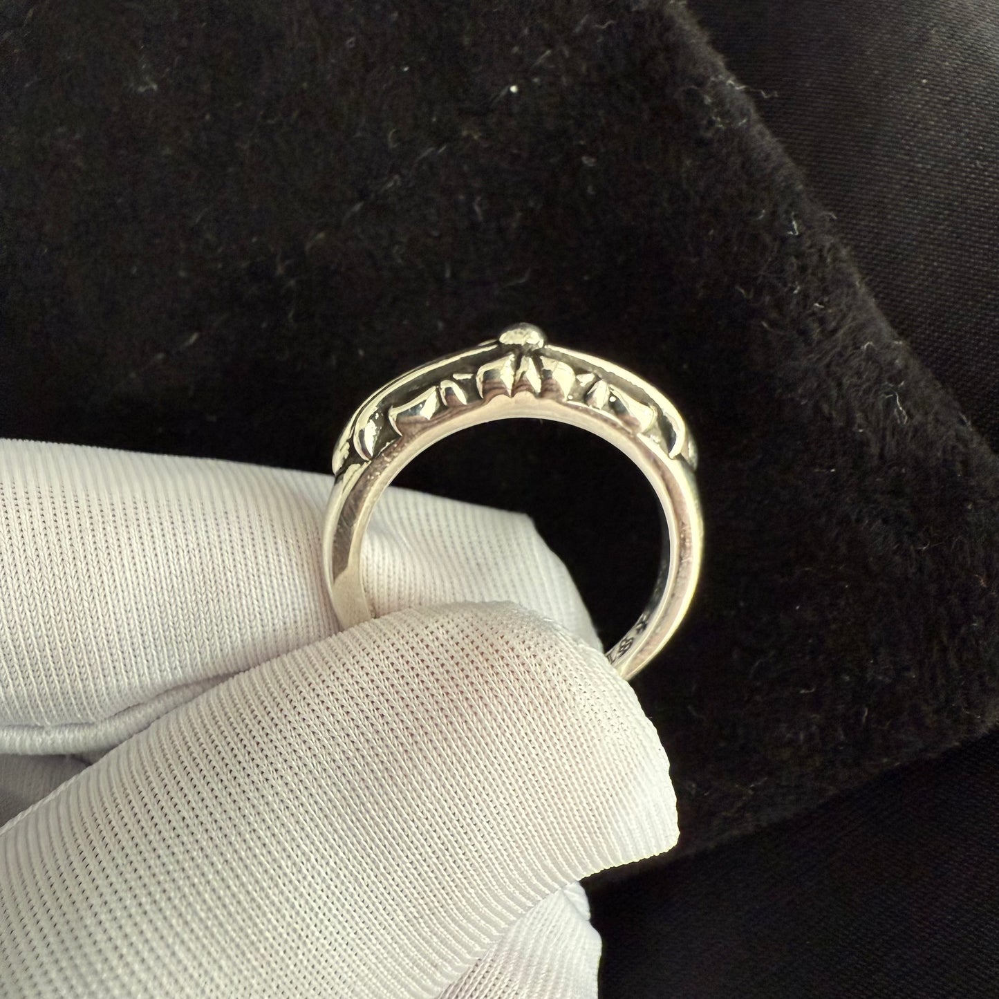 Baby Floral Cross Ring