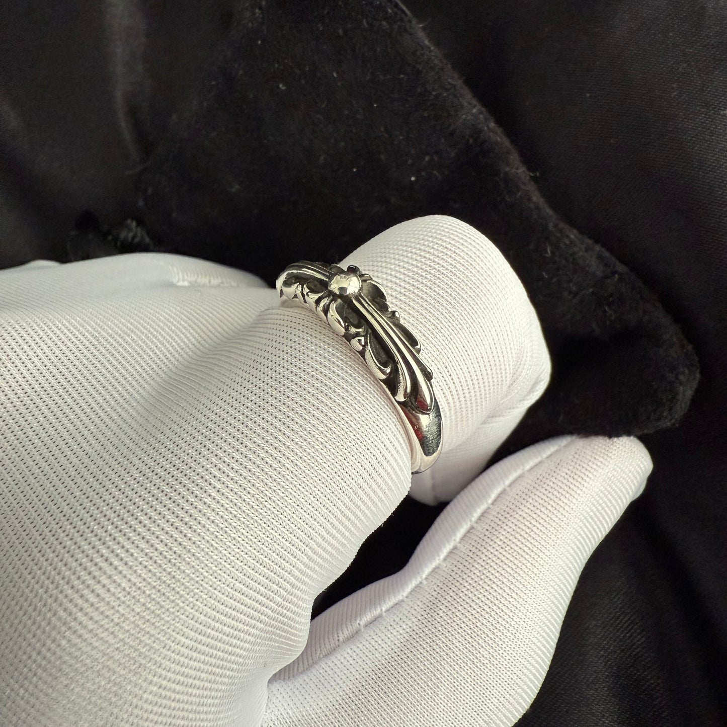 Baby Floral Cross Ring
