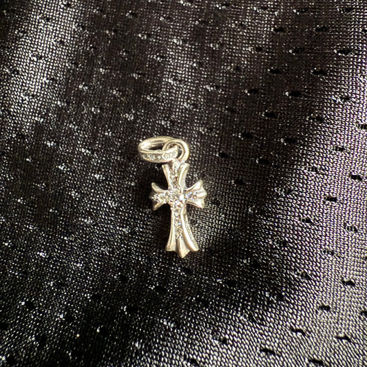 Baby Fat Pendant w/ Pave Diamonds