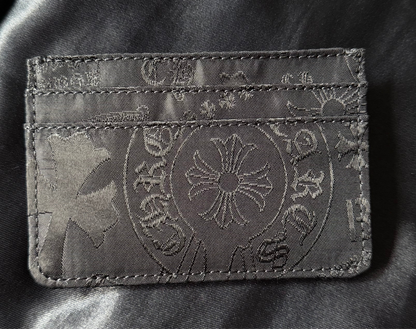 Black Nylon Double Sided Card Holder