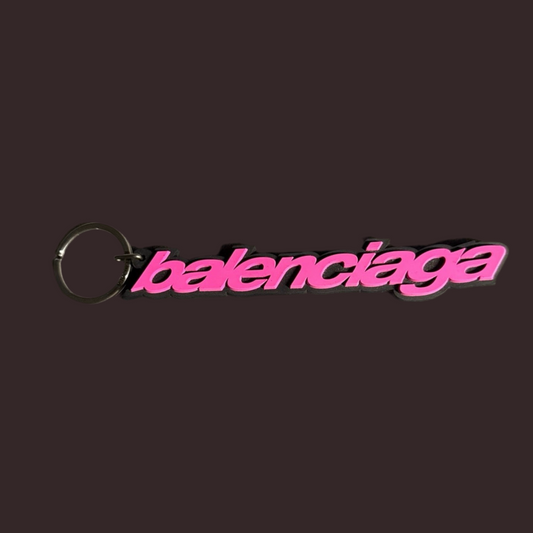 BALENCIAGA logo keychain
